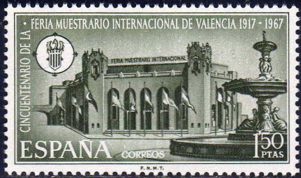 ESPAÑA 1967 1797 Sello Nuevo Feria Muestrario Internacional Valencia Espana Spain Espagne Spagna Spanje Spanien 